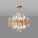 Loft Industry Modern - Tube Bunch Chandelier